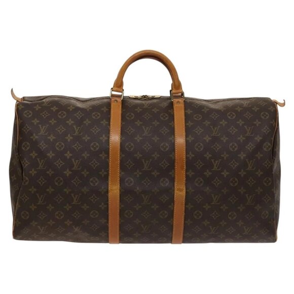 LOUIS VUITTON Monogram Keepall 60 Boston Bag M41422 LV Auth 123341 - Picture 2 of 16